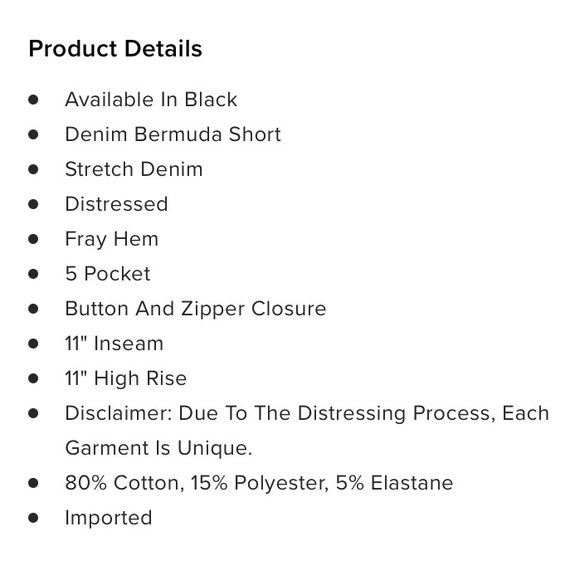 FASHION NOVA dirty little secret Black High Waist ripped Bermuda denim short NWT - Picture 5 of 11